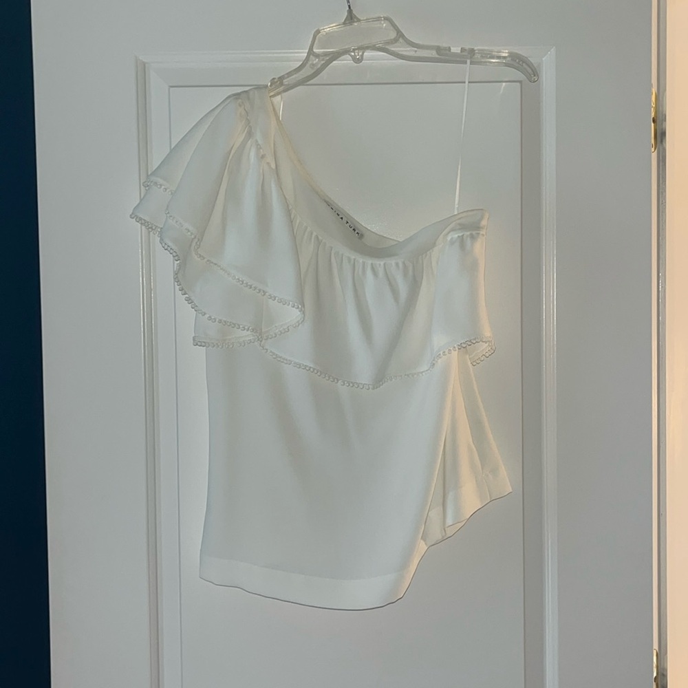 Trina Turk One-Shouldered Blouse